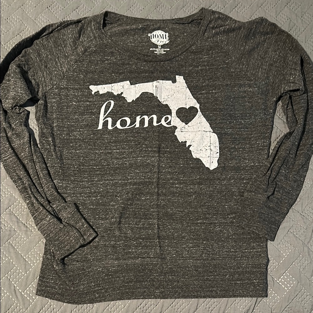 Home State Florida 💚 Long Sleeve Tee - Gray